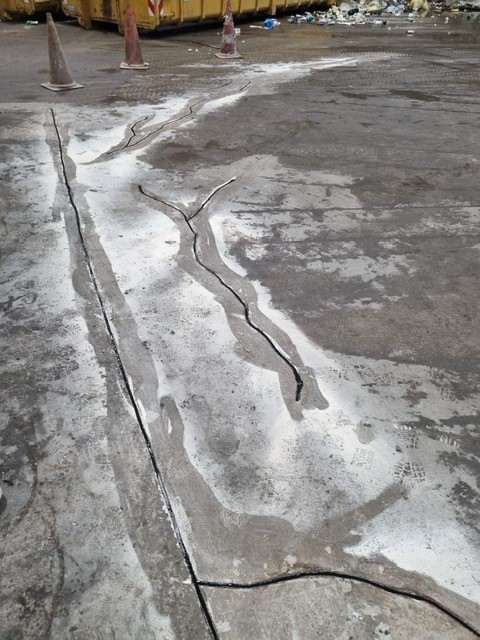 Renovatie vloer Overslaghal Remondis Ermelo