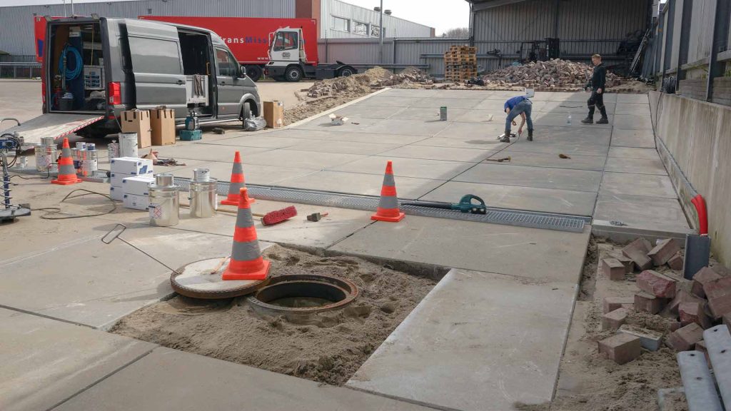 Was- en benzineplaatsen vloeraanleg