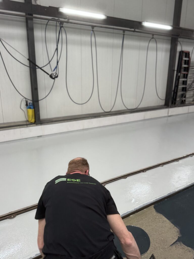 Kunststof vloersysteem wasstraat friesland aanleg