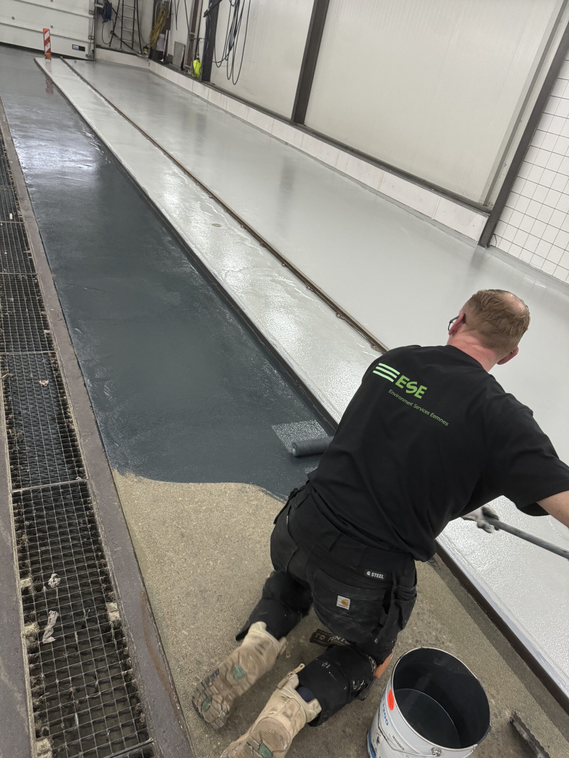 Kunststof vloersysteem wasstraat Zaandam